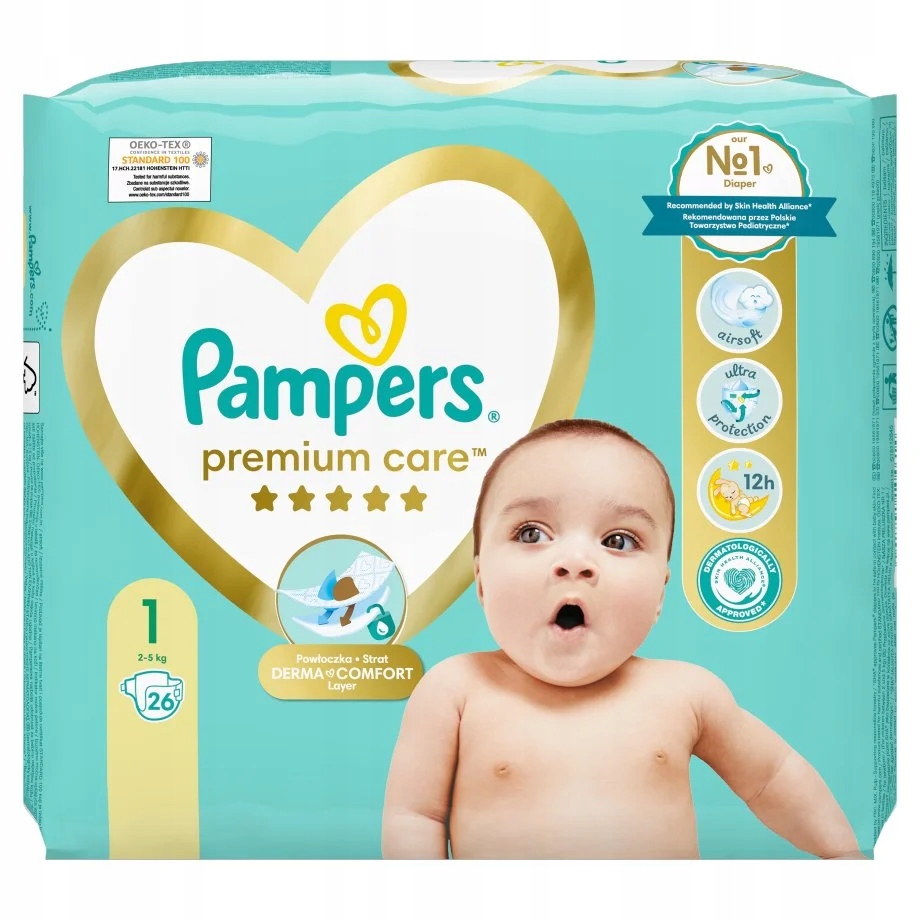 pampers new born husteczki