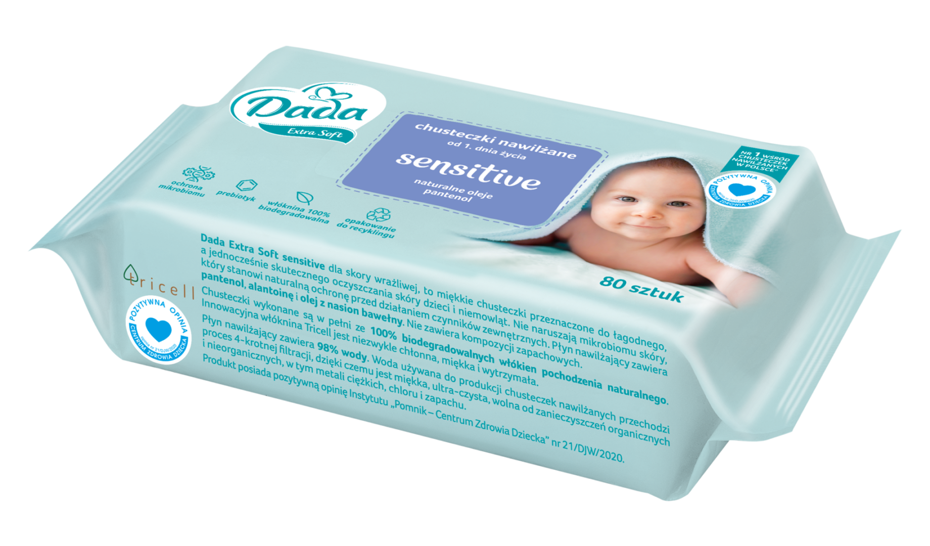 pampers sensitive chusteczki 12x56