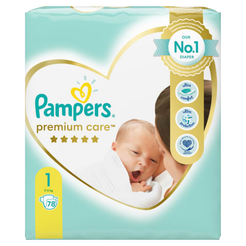 pampers pieluchy premium care 1 newborn 78szt