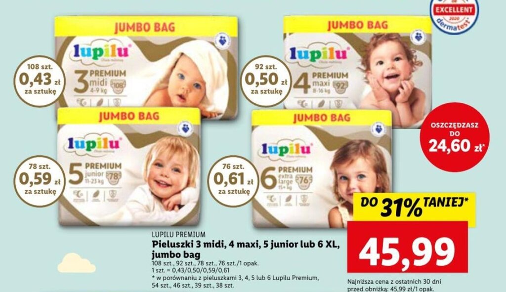 pieluchy pampers 4 rossmann