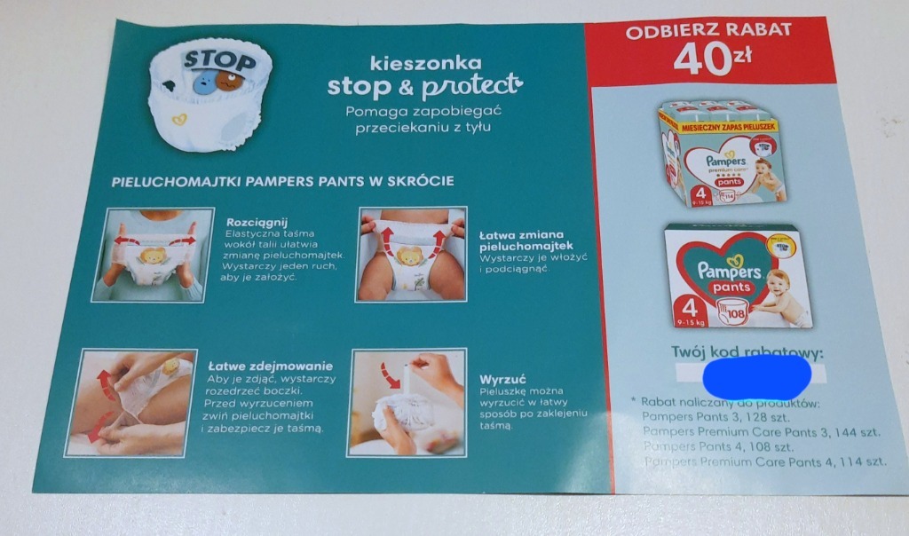 skład chusteczek pampers