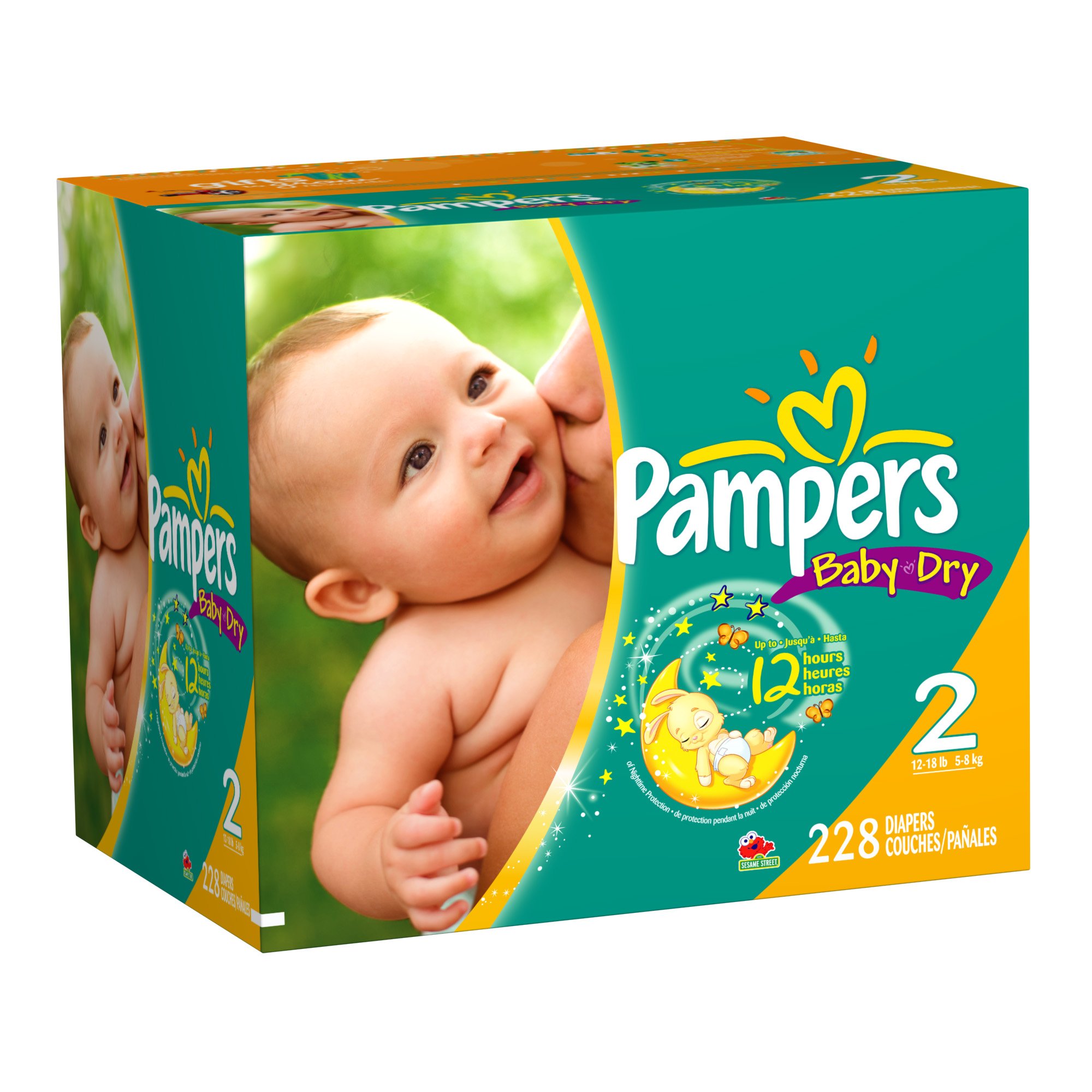 pampers newbaby-dry pieluchy rozmiar 2 mini 3-6kg 43 sztuki