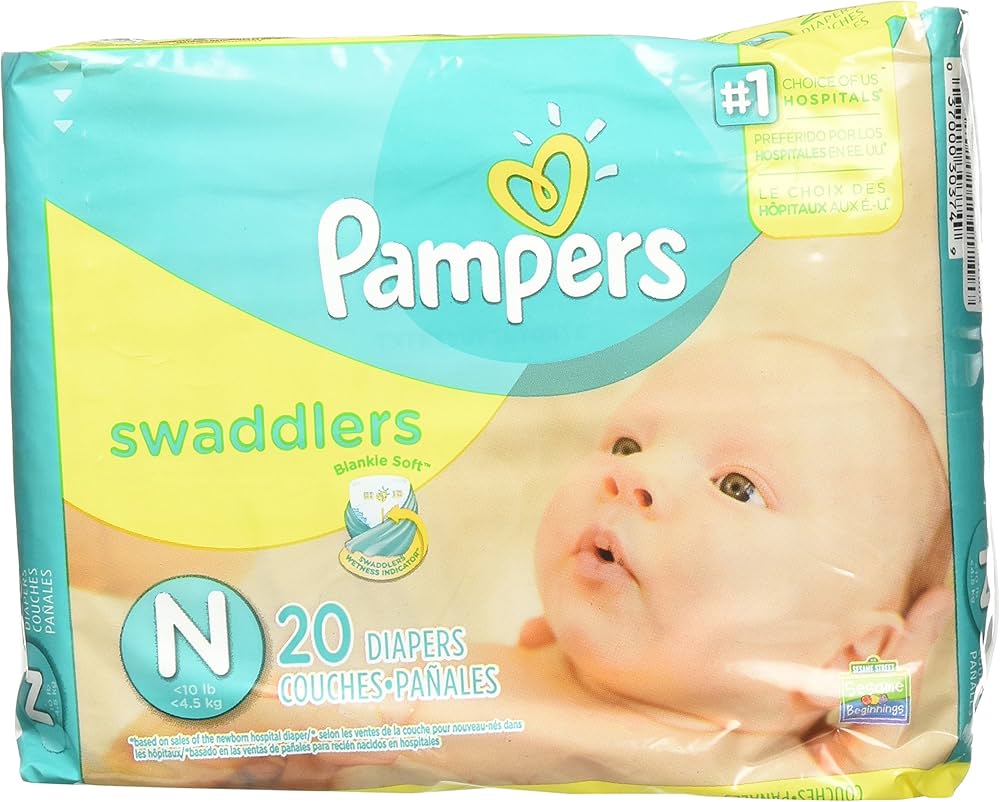 pampers baby dry misure