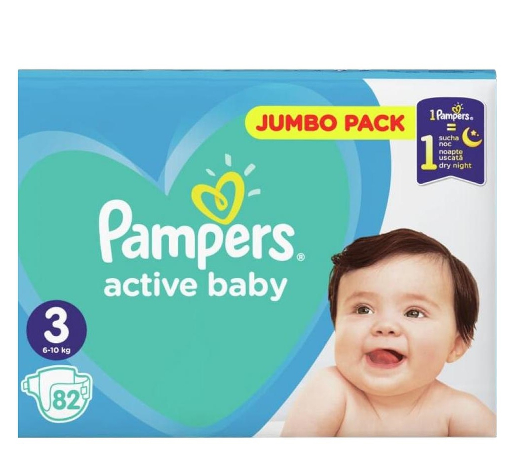 ktoś nosi 15 pieluchy pampers od 50 do