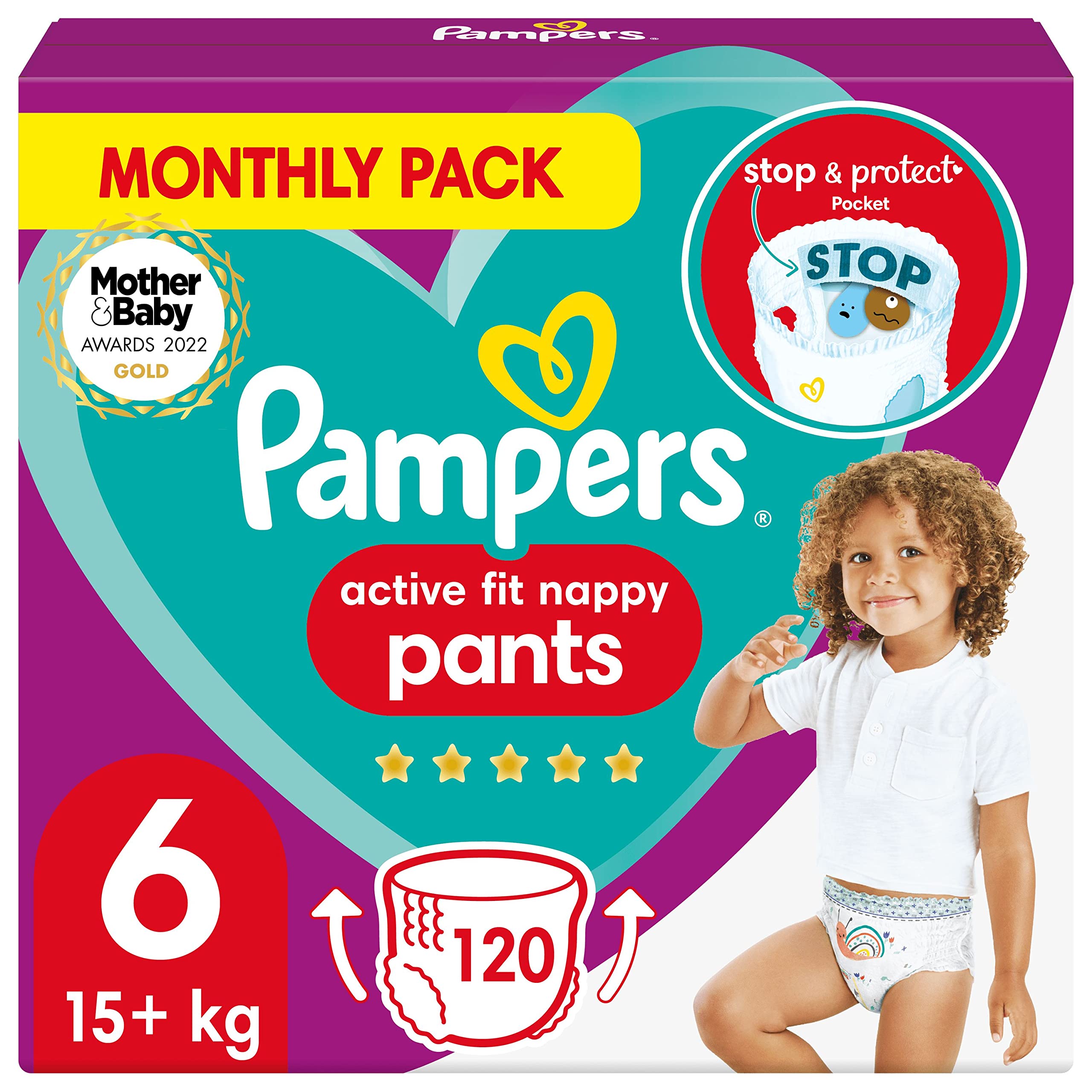 pampers active fit size 4 nappy pants