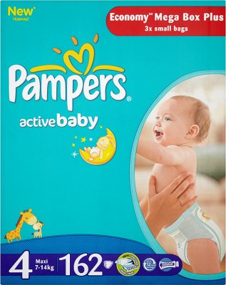 pieluchy pampers active baby-dry 4+