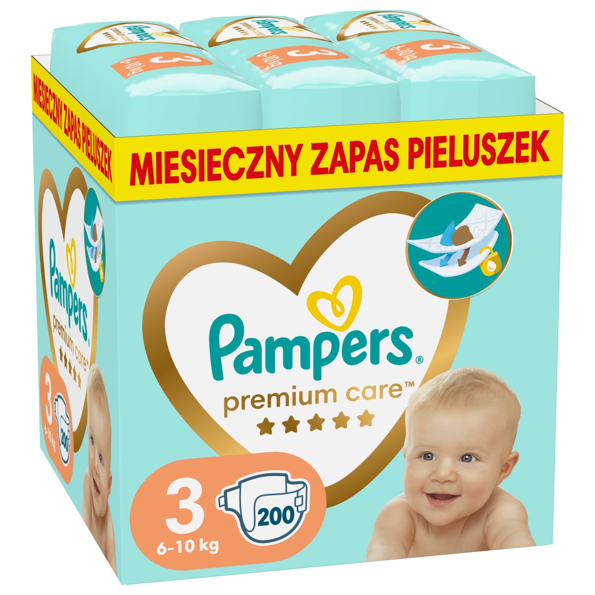 majtki pampers z paskiem kleju