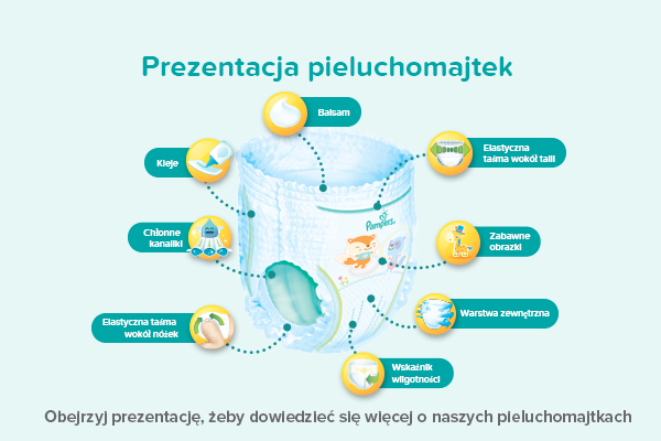 pieluchomajtki pampers jak sie ubiera