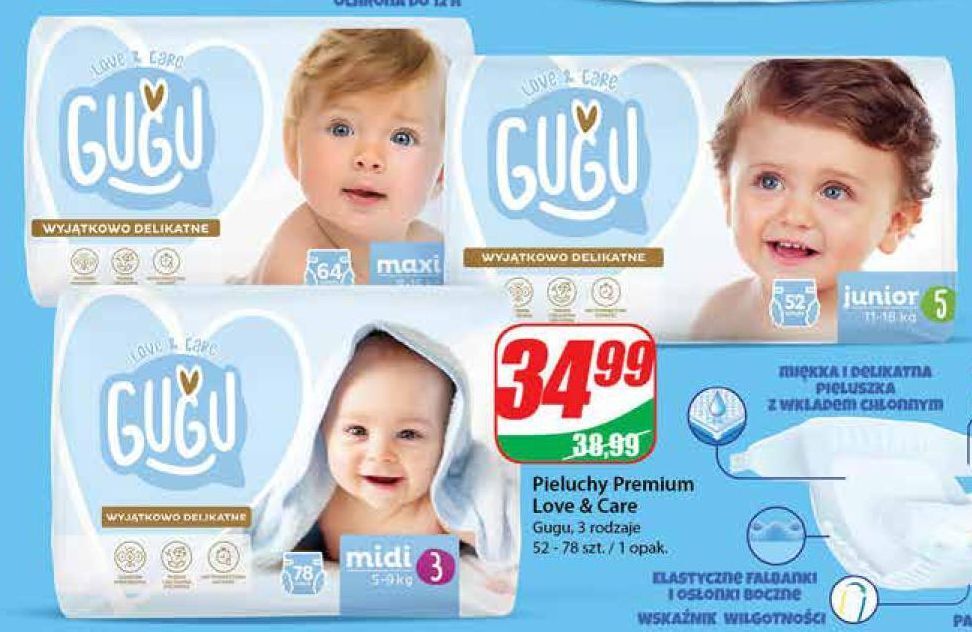 pieluchy pampers premium care 2 cena