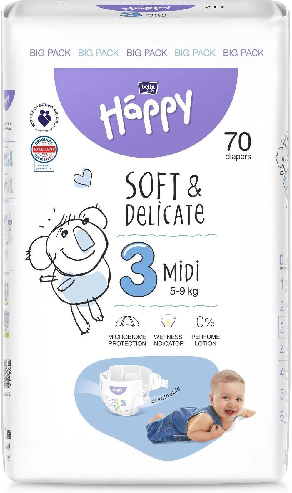 pieluchy pampers 3 208 sztuk