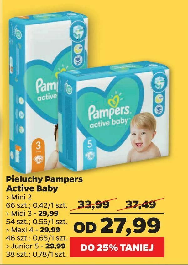 pampers piekuszki jednorazowe dla niemowlaka 1