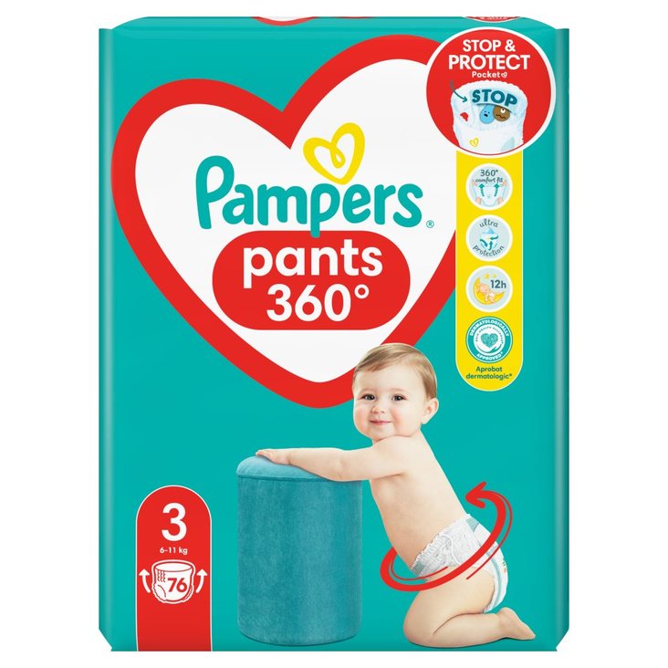 chłonne kanaliki pampers pants