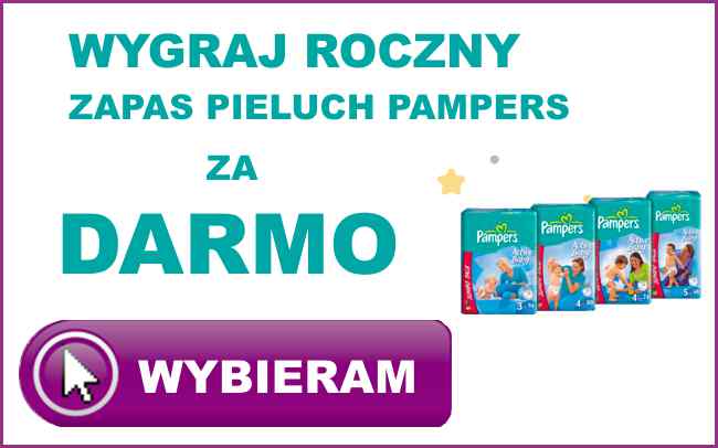 pampers niebieskie pudełko