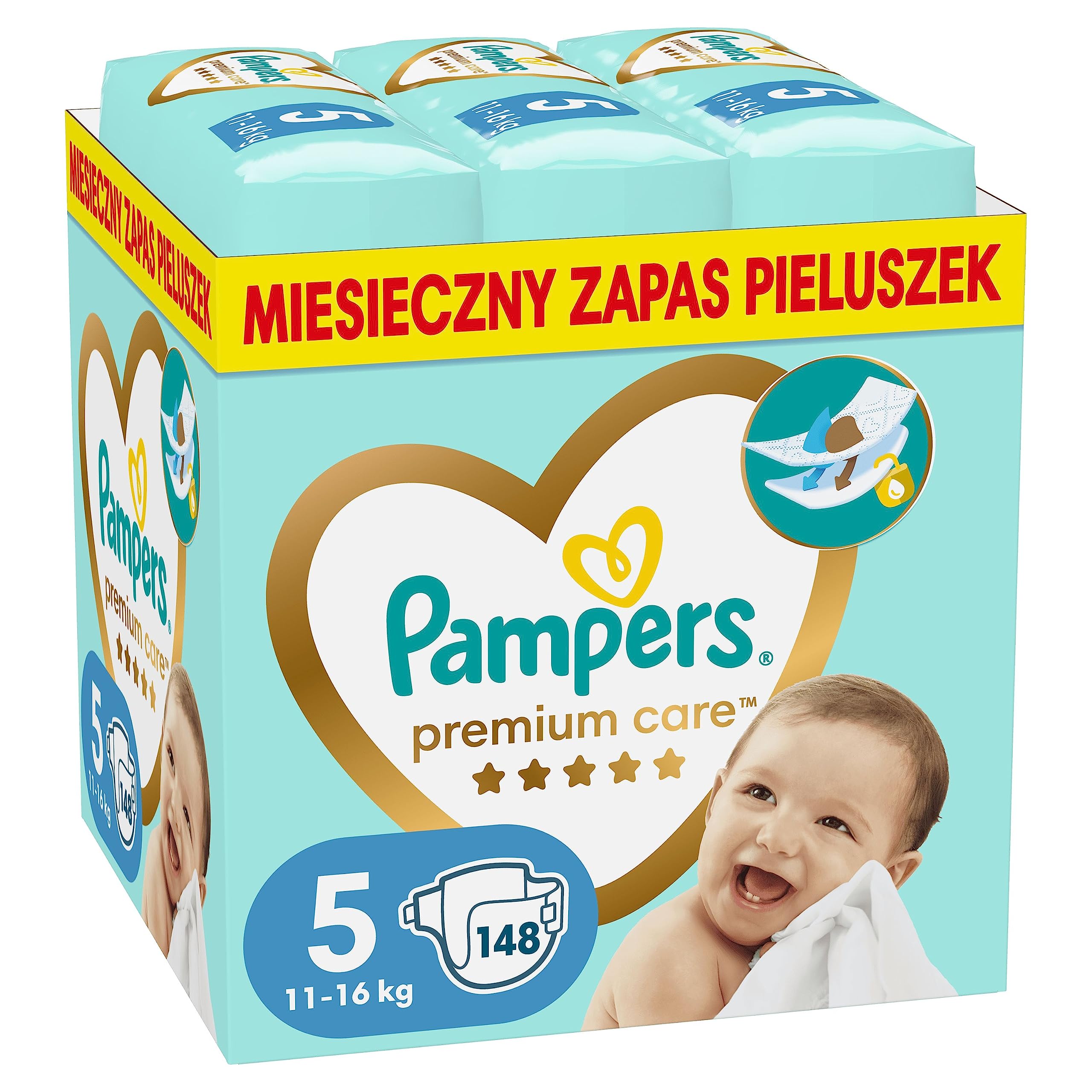 pieluchy pampers ze wskaźnikiem wilgotności