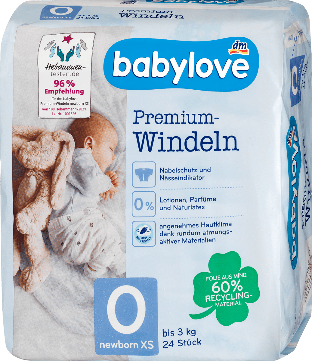 pampers premium care 2 białe a zielone opakowanie